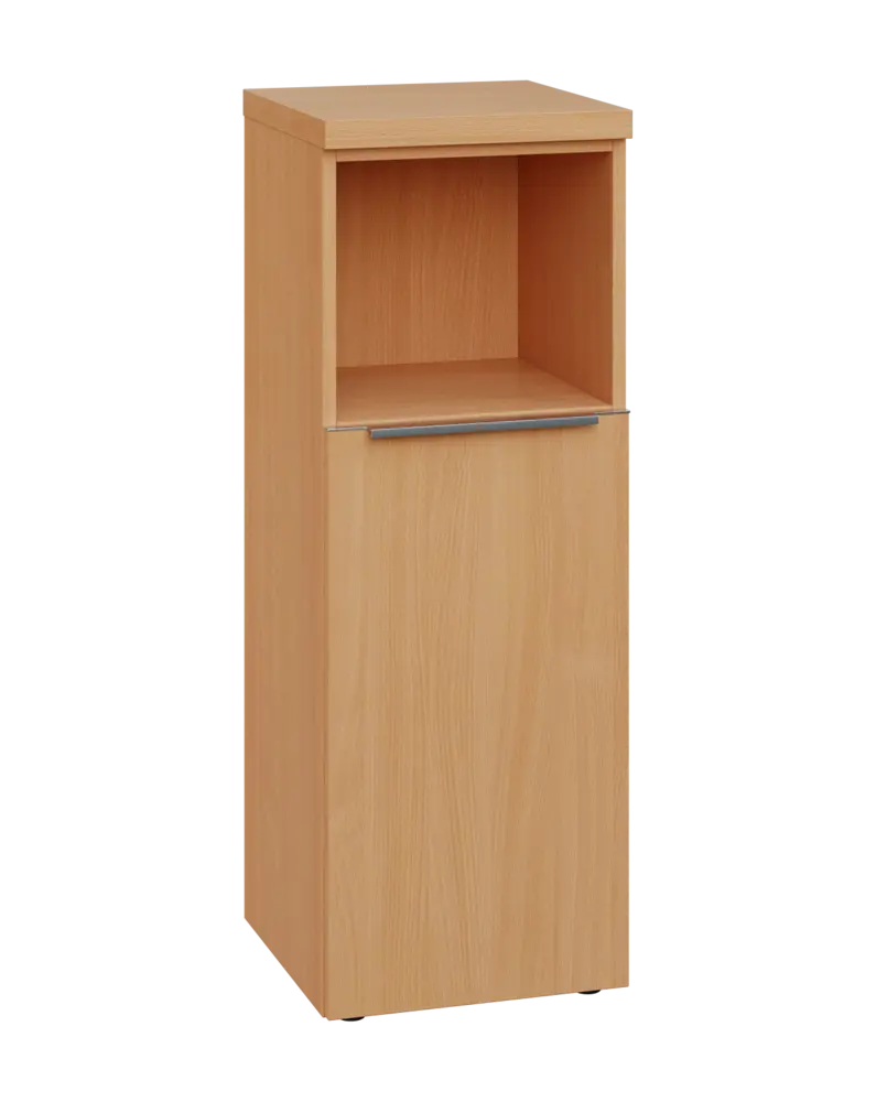 SIN 3 - 4DN kancelářská skříň, 1-dveřová/nika, pravá, 1120x400x400, buk royal